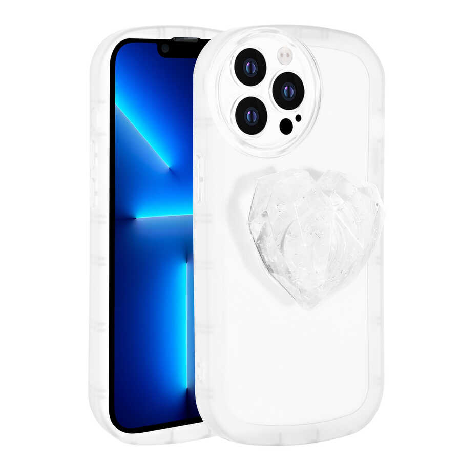 Apple iPhone 12 Pro Max Kılıf Kamera Korumalı Pop Soketli Renkli Zore Ofro Kapak Pembe