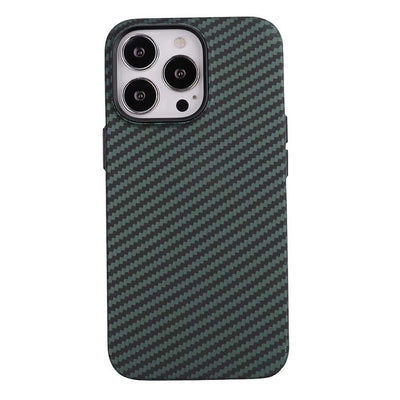 Apple iPhone 12 Pro Max Kılıf Karbon Fiber Tasarımlı Zore Karbono Kapak Siyah