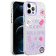 Apple iPhone 12 Pro Max Kılıf Mermer Desenli Zore Marbello Kapak Mor