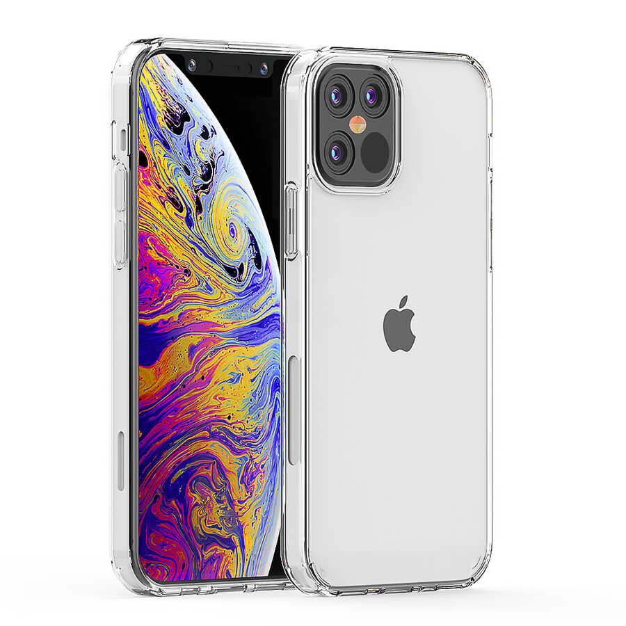 Apple iPhone 12 Pro Max Kılıf Zore Coss Kapak Renksiz