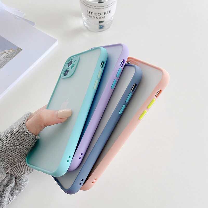 Apple iPhone 12 Pro Max Kılıf Zore Hux Kapak Pembe