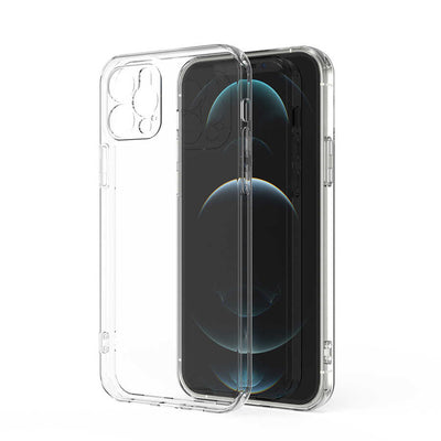 Apple iPhone 12 Pro Max Kılıf Zore Kamera Korumalı Süper Silikon Kapak Renksiz