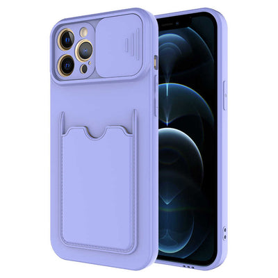Apple iPhone 12 Pro Max Kılıf Zore Kartix Kapak Lila