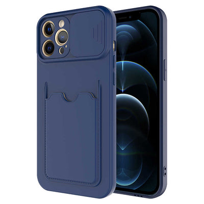 Apple iPhone 12 Pro Max Kılıf Zore Kartix Kapak Lacivert