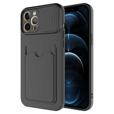 Apple iPhone 12 Pro Max Kılıf Zore Kartix Kapak Siyah
