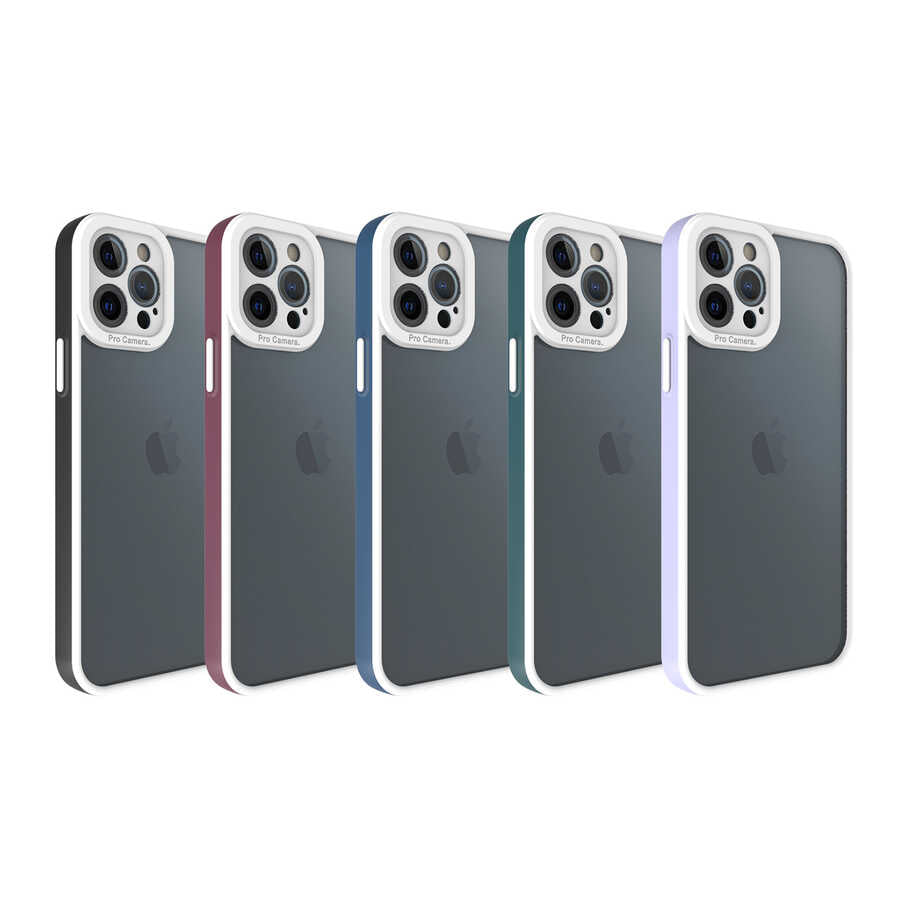 Apple iPhone 12 Pro Max Kılıf Zore Mima Kapak Lila