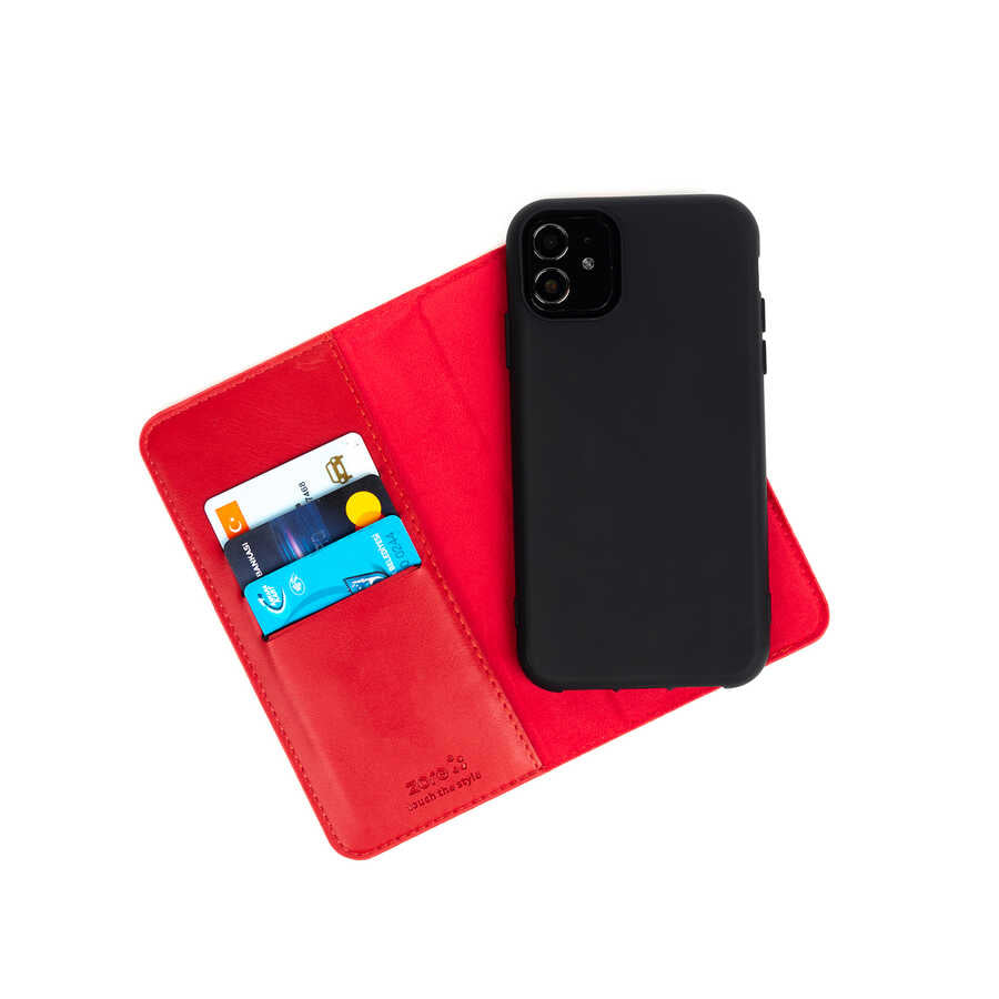 Apple iPhone 12 Pro Max Kılıf Zore Multi Cüzdan Kılıf Gold