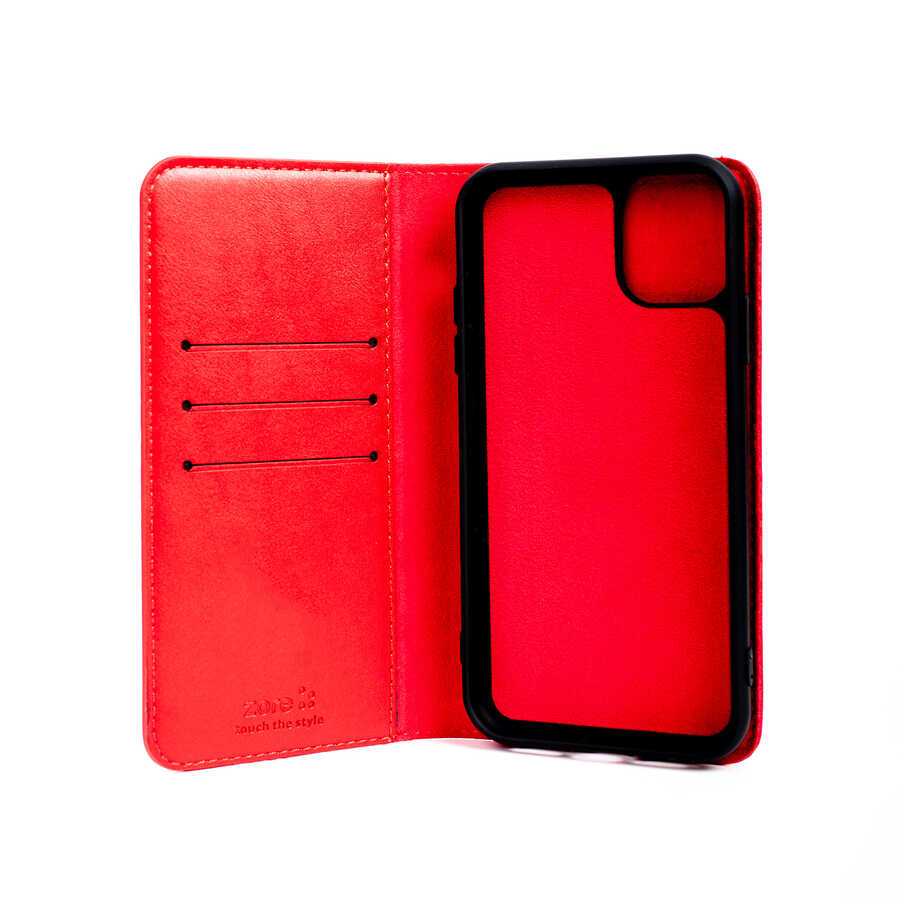 Apple iPhone 12 Pro Max Kılıf Zore Multi Cüzdan Kılıf Taba