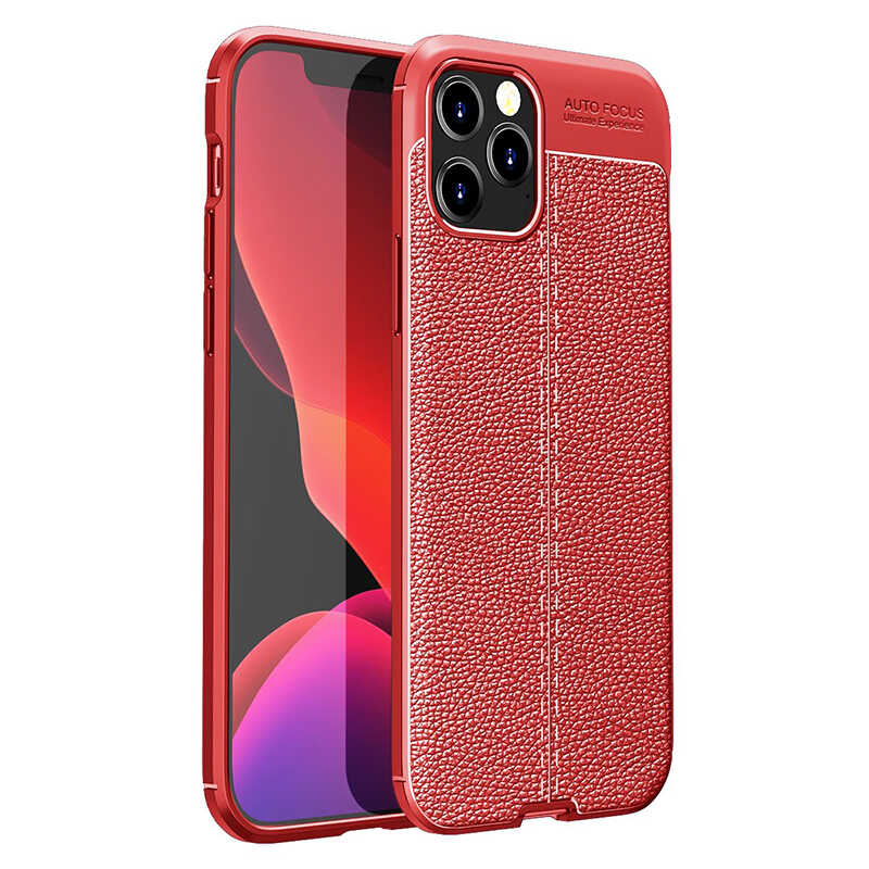 Apple iPhone 12 Pro Max Kılıf Zore Niss Silikon Kapak Kırmızı