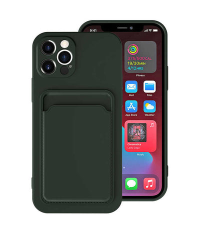 Apple iPhone 12 Pro Max Kılıf Zore Ofix Kapak Koyu Yeşil