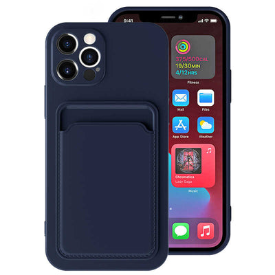 Apple iPhone 12 Pro Max Kılıf Zore Ofix Kapak Lacivert