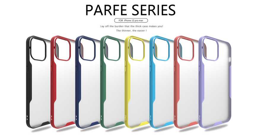 Apple iPhone 12 Pro Max Kılıf Zore Parfe Kapak Mor