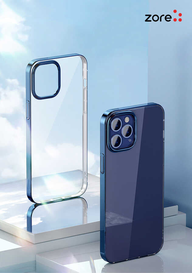 Apple iPhone 12 Pro Max Kılıf Zore Pixel Kapak Açık Mor