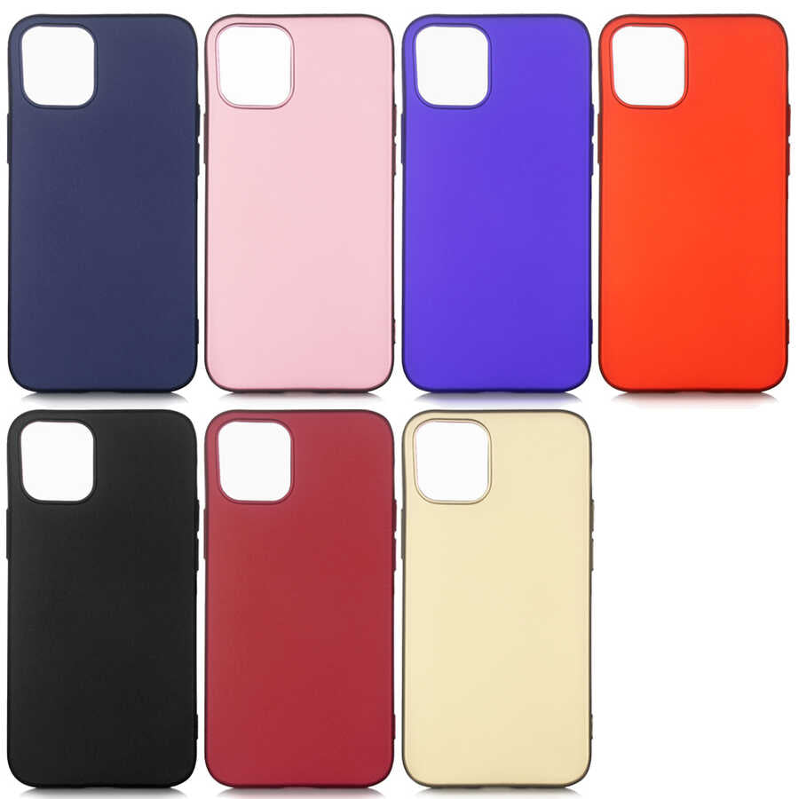 Apple iPhone 12 Pro Max Kılıf Zore Premier Silikon Kapak Saks Mavi
