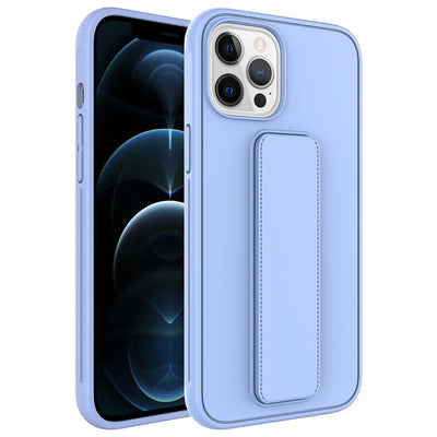 Apple iPhone 12 Pro Max Kılıf Zore Qstand Kapak Lila