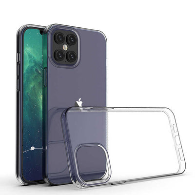 Apple iPhone 12 Pro Max Kılıf Zore Süper Silikon Kapak Renksiz