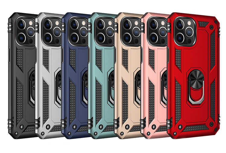 Apple iPhone 12 Pro Max Kılıf Zore Vega Kapak Mavi