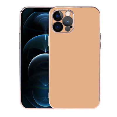 Apple iPhone 12 Pro Max Kılıf Zore Viyana Kapak Gold