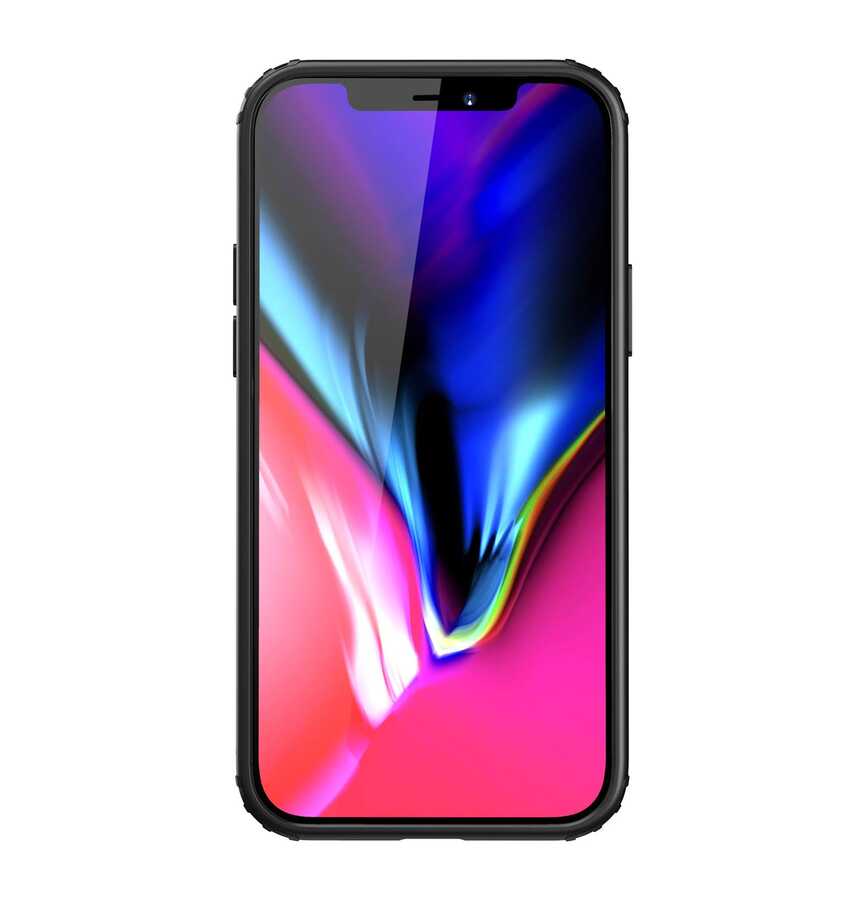 Apple iPhone 12 Pro Max Kılıf Zore Volks Kapak Siyah