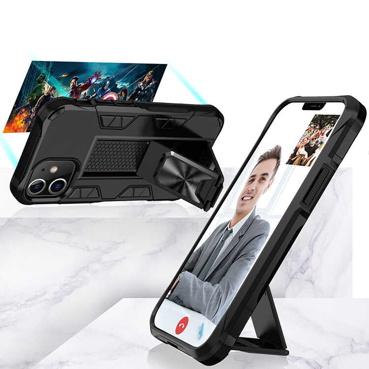 Apple iPhone 12 Pro Max Kılıf Zore Volve Kapak Lacivert