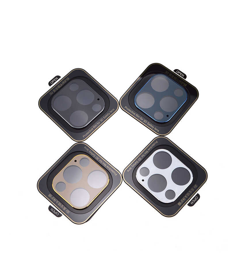 Apple iPhone 12 Pro Max Zore Kamera Koruyucu Siyah