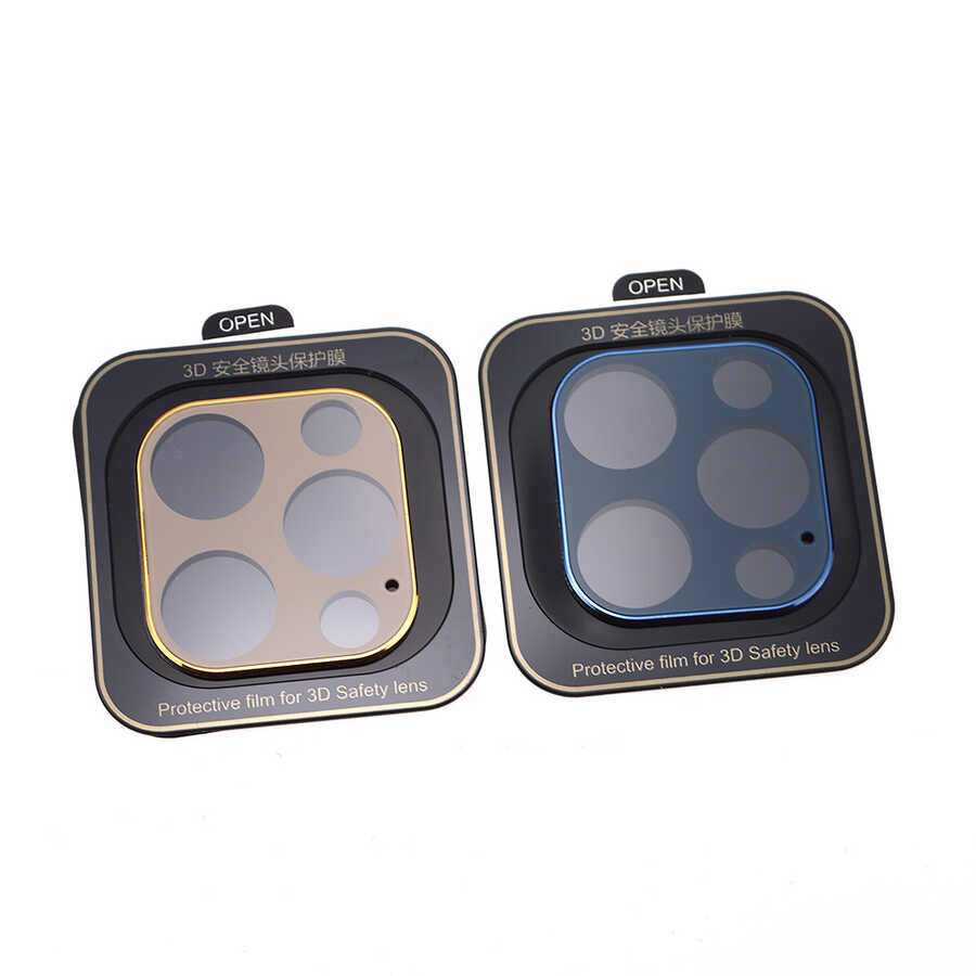 Apple iPhone 12 Pro Max Zore Kamera Koruyucu Gold