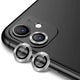 Apple iPhone 12 Zore CL-12 Premium Safir Parmak İzi Bırakmayan Anti-Reflective Kamera Lens Koruyucu Gümüş