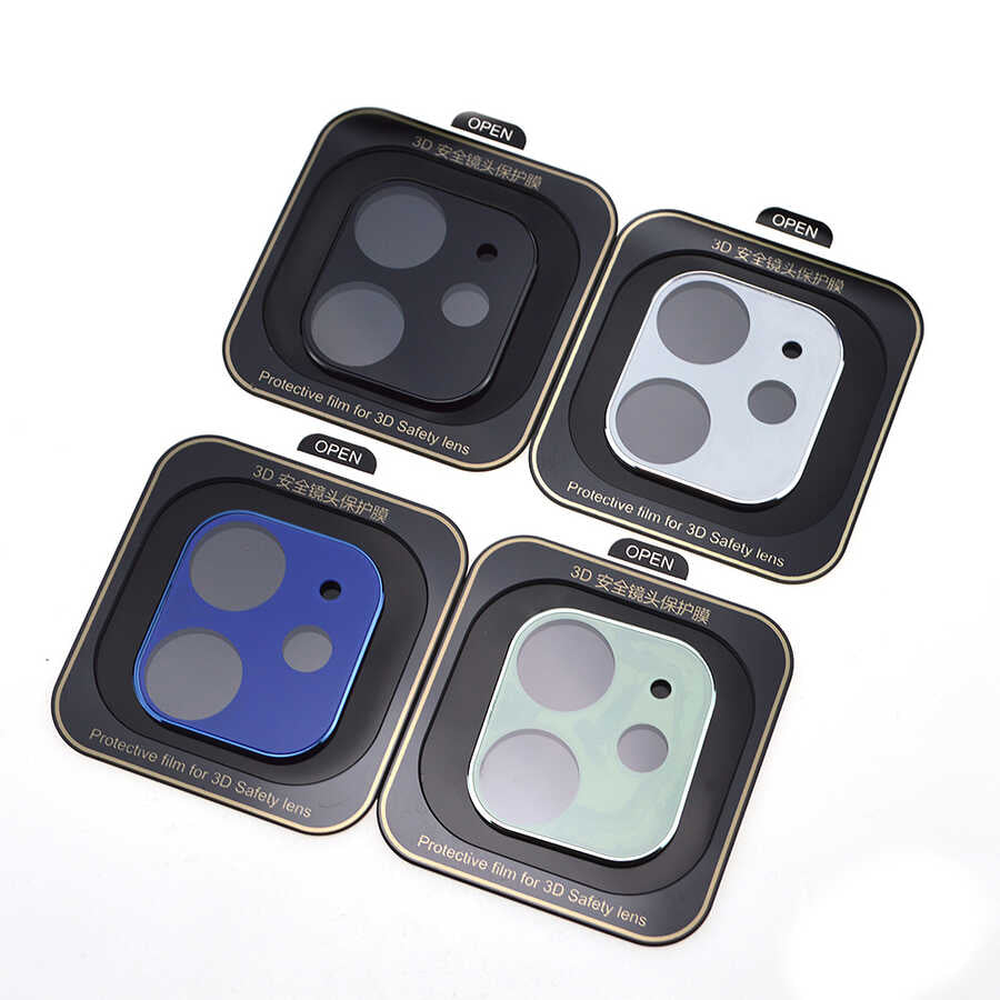 Apple iPhone 12 Zore Kamera Koruyucu Siyah