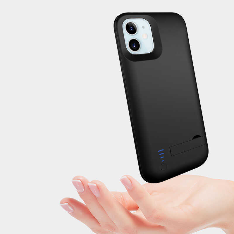 Apple iPhone 12 Zore Şarjlı Kılıf Siyah