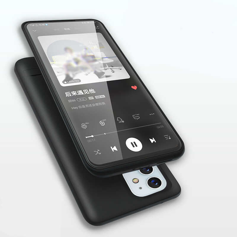 Apple iPhone 12 Zore Şarjlı Kılıf Siyah