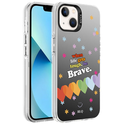 Apple iPhone 13 Kılıf Desenli Zore Silver Sert Kapak You