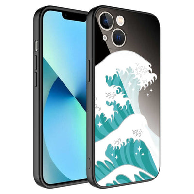 Apple iPhone 13 Kılıf Kamera Korumalı Desenli Sert Silikon Zore Epoksi Kapak NO9