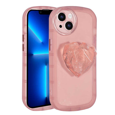 Apple iPhone 13 Kılıf Kamera Korumalı Pop Soketli Renkli Zore Ofro Kapak Pembe