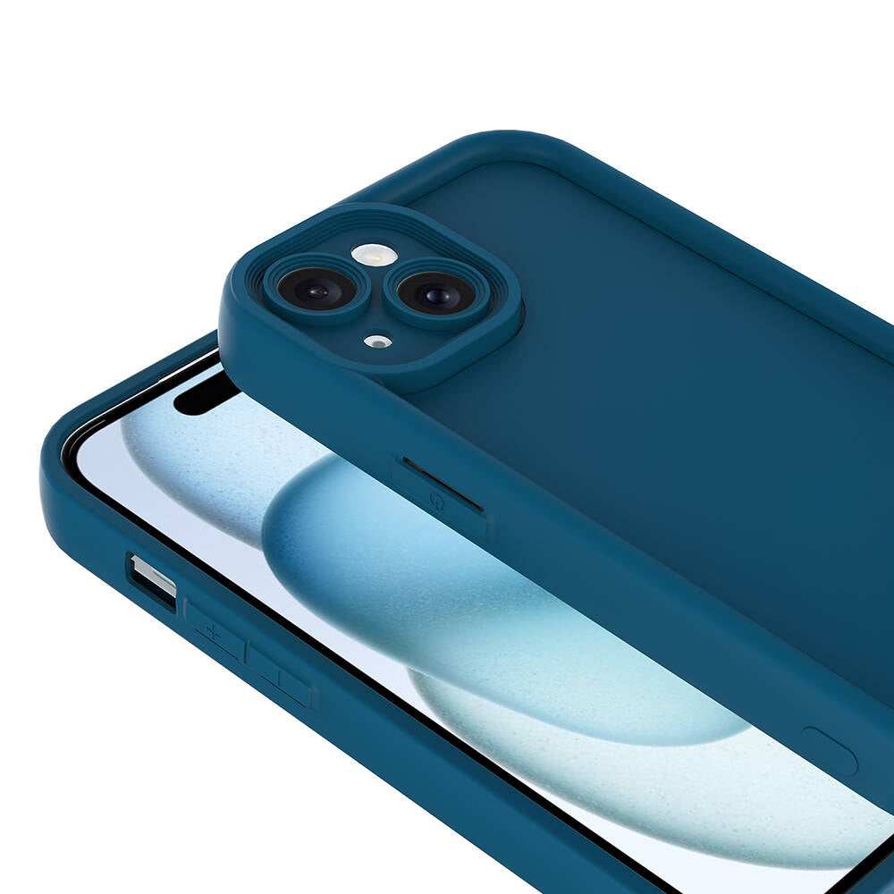 Apple iPhone 13 Kılıf Kamera Korumalı Zore Ananas Kapak Koyu Yeşil