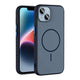 Apple iPhone 13 Kılıf M-safe Şarj Özellikli Zore Tea Kapak Lacivert