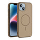Apple iPhone 13 Kılıf M-safe Şarj Özellikli Zore Tea Kapak Gold