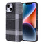 Apple iPhone 13 Kılıf M-safe Şarj Özellikli Karbon Fiber Görünümlü Zore Nekst Kapak Gri-Siyah
