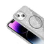 Apple iPhone 13 Kılıf M-safe Şarj Özellikli Parlayan Simli Zore Okso Kapak Gold