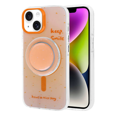 Apple iPhone 13 Kılıf M-safe Şarj Özellikli Tak-Çıkar Pop Soketli Zore Tiktok Kapak Siyah