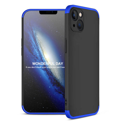 Apple iPhone 13 Kılıf Zore Ays Kapak Siyah-Mavi
