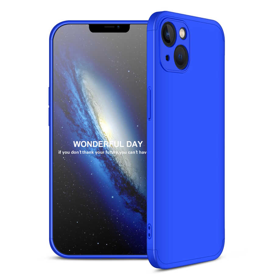 Apple iPhone 13 Kılıf Zore Ays Kapak Mavi