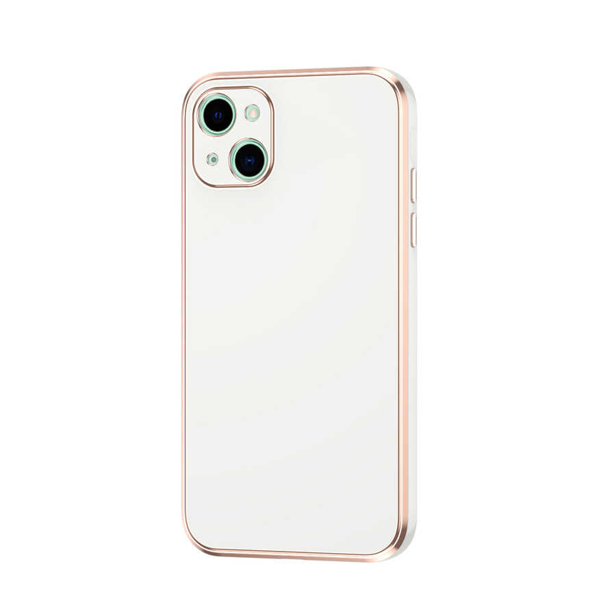 Apple iPhone 13 Kılıf Zore Bark Kapak Beyaz