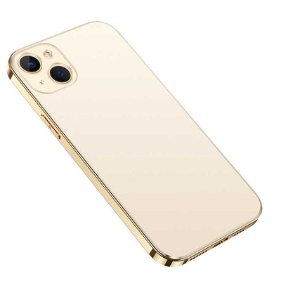 Apple iPhone 13 Kılıf Zore Bobo Kapak Gold
