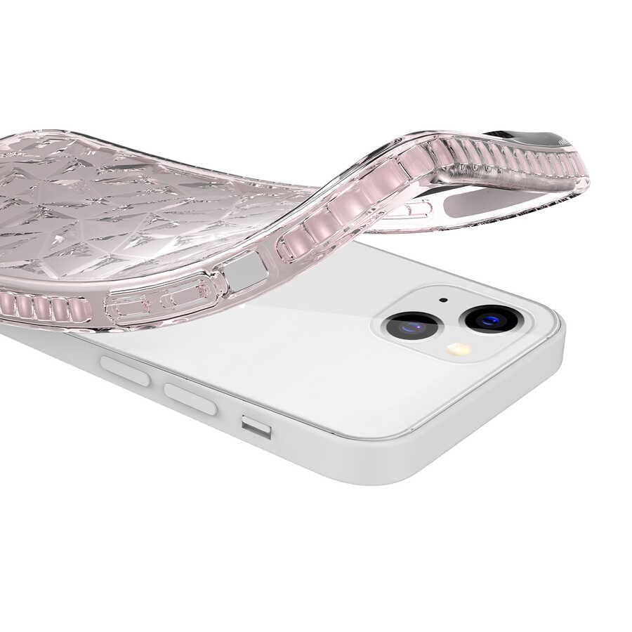 Apple iPhone 13 Kılıf Zore Buzz Kapak Beyaz