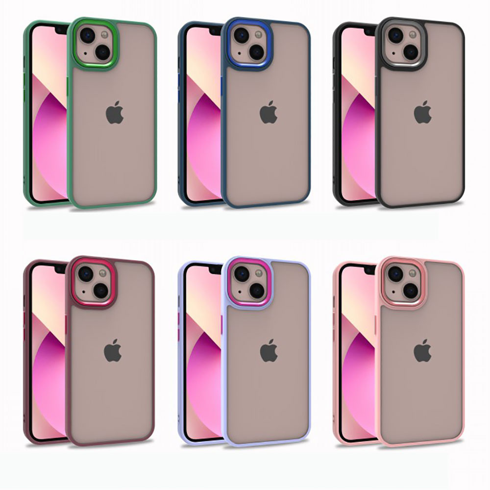 Apple iPhone 13 Kılıf Zore Flora Kapak Mavi