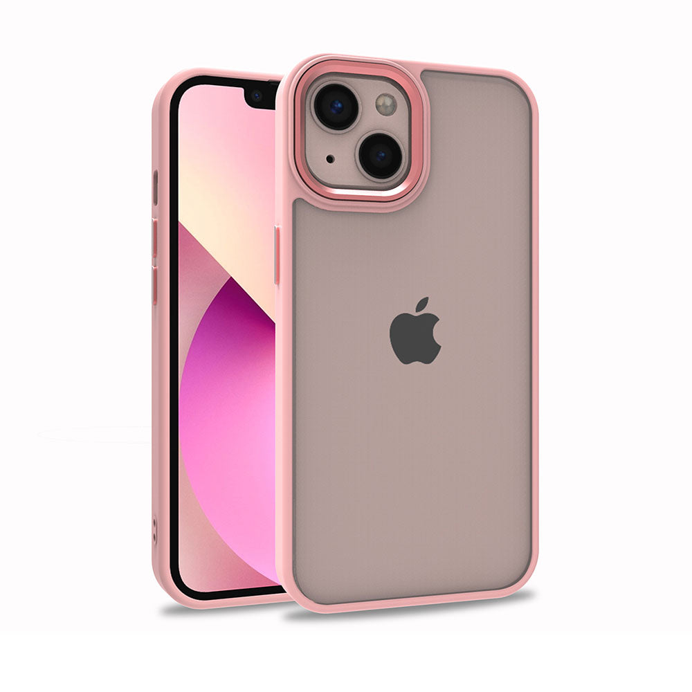 Apple iPhone 13 Kılıf Zore Flora Kapak Rose Gold