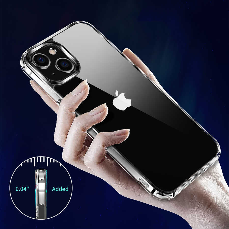 Apple iPhone 13 Kılıf Zore Forst Kapak Renksiz