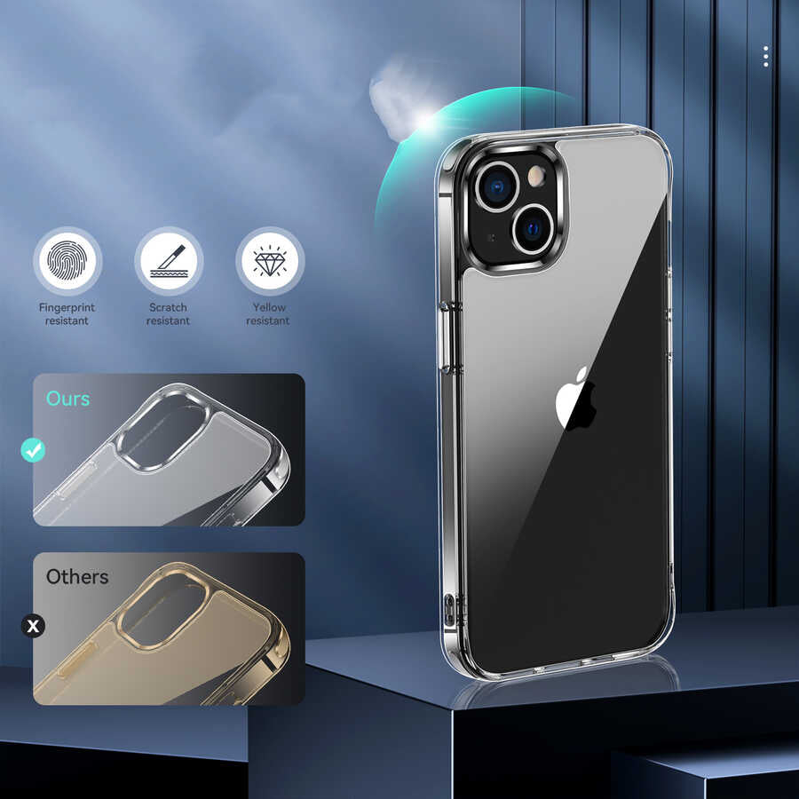 Apple iPhone 13 Kılıf Zore Forst Kapak Renksiz