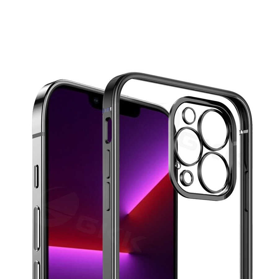 Apple iPhone 13 Kılıf Zore Gbox Kapak Gümüş