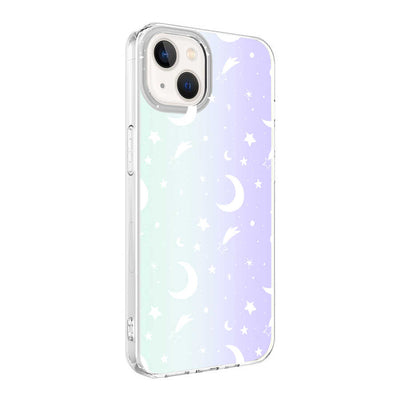 Apple iPhone 13 Kılıf Zore M-Blue Desenli Kapak Moon No4